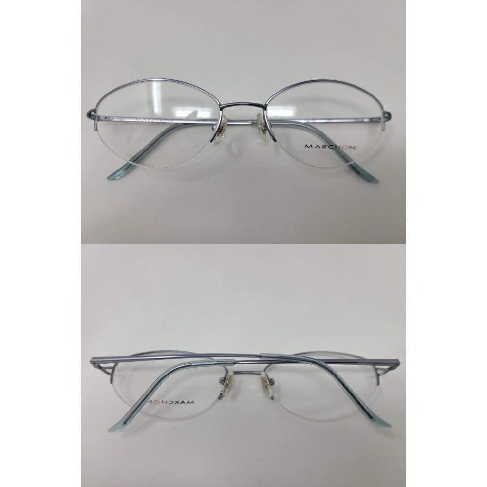 MARCHON M130 455 HALF RIM EYEGLASSES 53 18 135